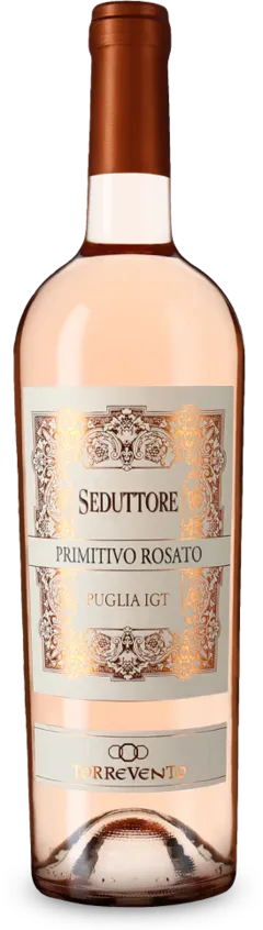 vue du vin Primitivo Seduttore Rosato 2025 Gold