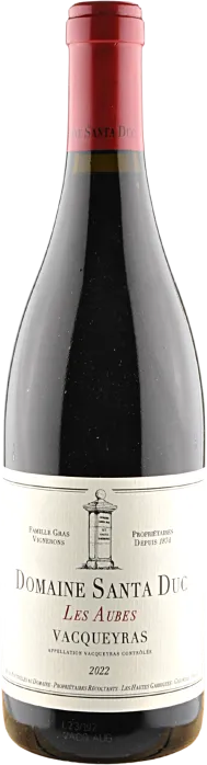 photo du vin Santa Duc Vacqueyras "les Aubes"