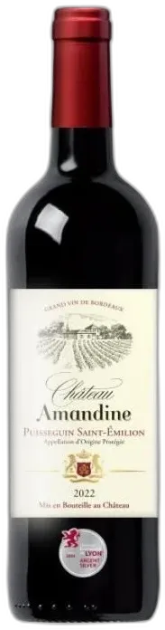 photo du vin Château Amandine 2022 Puisseguin Saint-Émilion Vin Rouge de Bordeaux