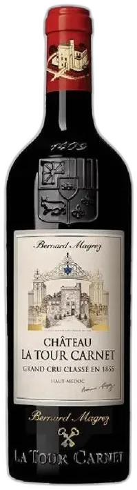 illustration du vin Château la Tour Carnet 2021 Haut-Médoc Grand Cru Classé Vin Rouge de Bordeaux