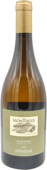 vue du vin Montirius Vacqueyras Mineral