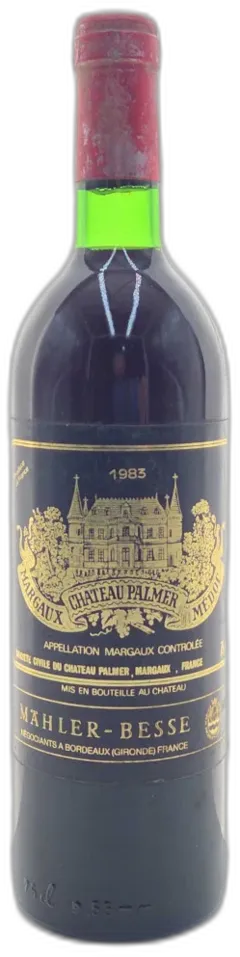 capture du vin Château Palmer 1983