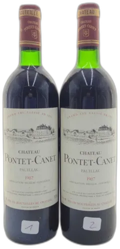 photo du vin Château Pontet-Canet 1987
