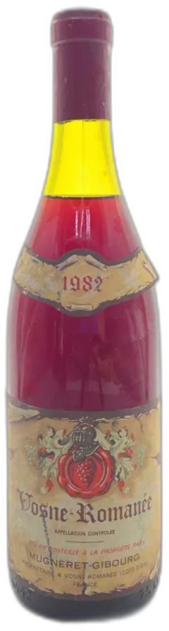 photo du vin Vosne Romanée Domaine Mugneret Gibourg 1982