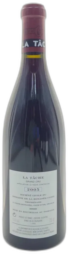 image du vin Domaine de la Romanée-Conti la Tache Grand Cru Monopole 2005