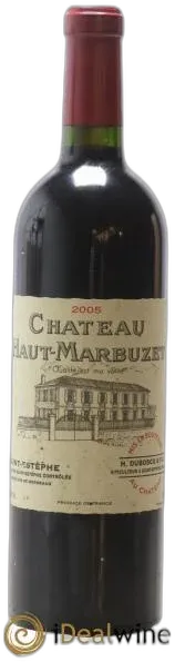 vue du vin Château Haut Marbuzet 2005