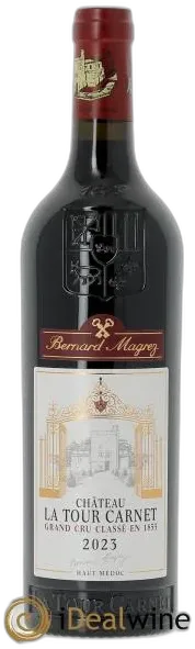 vue du vin Château la Tour Carnet 4ème Grand Cru Classé