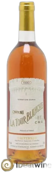 aperçu du vin Château la Tour Blanche 1er Grand Cru Classé 1990
