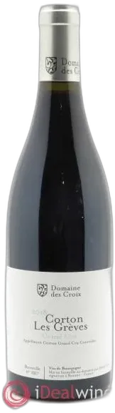 image du vin Corton Grand Cru les Grèves Croix