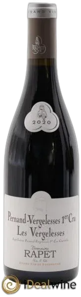 illustration du vin Pernand-Vergelesses 1er Cru les Vergelesses Rapet Père & Fils 2020