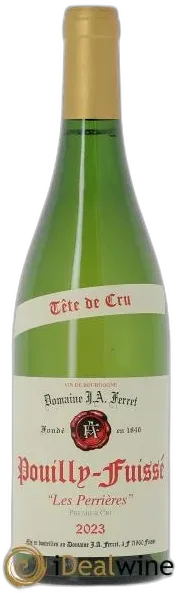 image du vin Pouilly-Fuissé Tête de Cru les Perrières J.a Ferret