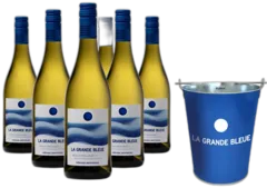 aperçu du vin la Grande Bleue Vin Bio Offre Spã©Ciale et Seau ã Glace Offert