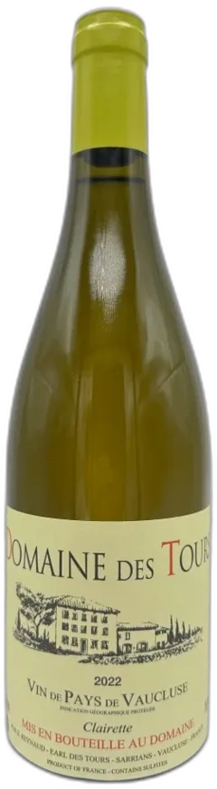 capture du vin Domaine des Tours Clairette Vallée du Rhône France