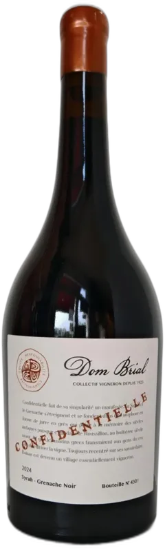 vue du vin Côtes du Roussillon Villages Cuvée Confidentielle Dom Brial