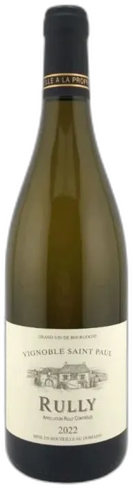 photo du vin Vignoble Saint Paul 2022 Rully Vin Blanc de Bourgogne