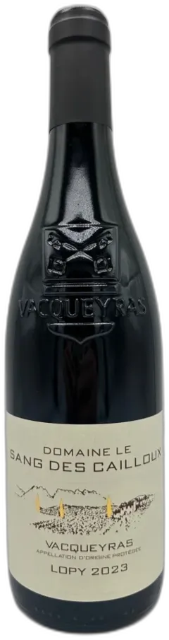 photo du vin Vacqueyras Cuvée de Lopy Vieilles Vignes le Sang des Cailloux