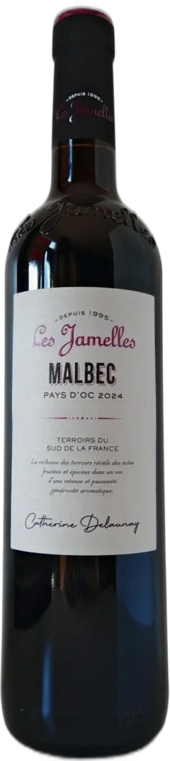 photo du vin Malbec les Jamelles Catherine Delaunay Vin de Pays d’oc