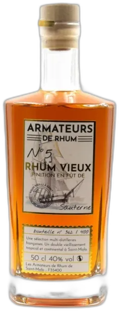 capture du vin Rhum Vieux Sauterne Finish n°5 Armateurs de Rhum