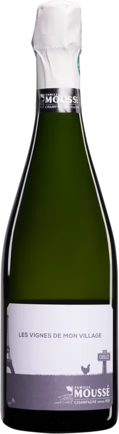 vue du vin Domaine Moussé Champagne Extra-Brut Blanc de Noirs "les Vignes de Mon Village - Dégorgement 2023" Blanc nv Dégorgement 20 Mar. 2024