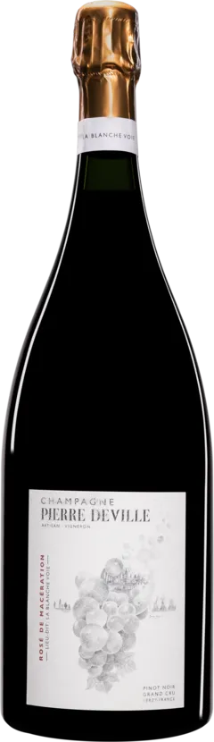 illustration du vin Domaine Pierre Deville Champagne Extra-Brut Grand Cru "la Blanche Voie" Rosé Vendange Dégorgement 14 Feb