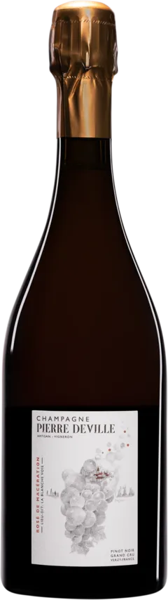 illustration du vin Domaine Pierre Deville Champagne Extra-Brut Grand Cru "la Blanche Voie" Rosé Vendange Dégorgement 14 Feb