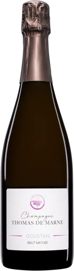 illustration du vin Domaine Thomas de Marne Champagne Brut Nature Blanc de Noirs "Goustan" Blanc nv Dégorgement 12 2024