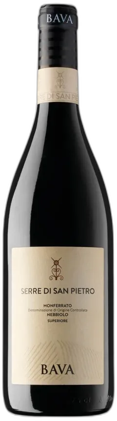vue du vin Monferrato Doc Nebbiolo Superiore Serre di San Pietro Bava 2023
