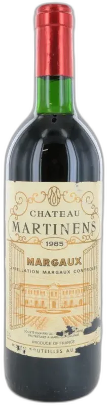 photo du vin Martinens Margaux 2000