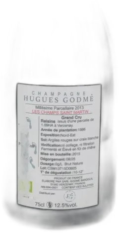 photos du vin les Champs Saint Martin Grand Cru 2013 Hugues Godmé