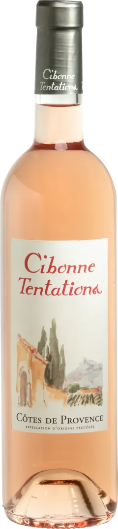 vue du vin Clos Cibonne Cotes de Provence Tentations Rose 2025