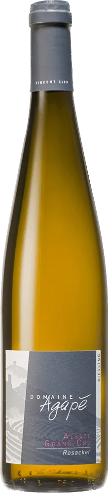 image du vin Aoc Alsace Riesling Grand Cru Rosacker Domaine Agapé