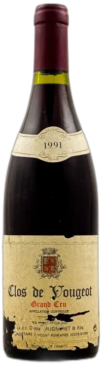 image du vin Denis Mugneret Clos Vougeot 1991