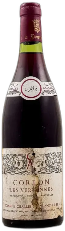 photos du vin Allexant Corton "Vergennes" 1982