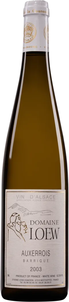 photo du vin Domaine Etienne Loew Alsace Pinot Auxerrois "Auxerrois Barrique" Blanc