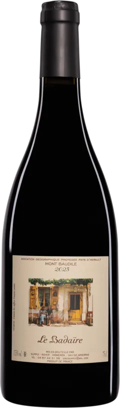 vue du vin Domaine Supply-Royer Vin de Pays d’Hérault Mont Baudile "le Badaire" Rouge
