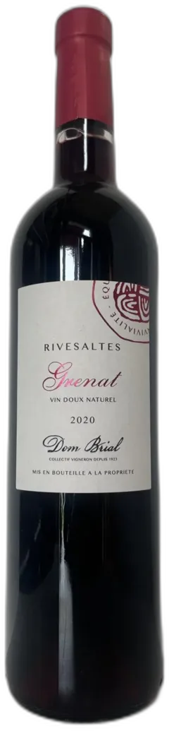 capture du vin Rivesaltes Grenat Vin Doux Naturel Dom Brial