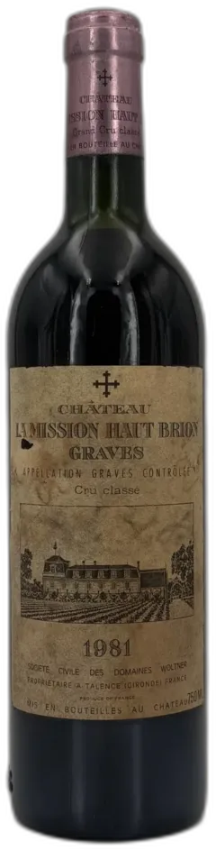 photo du vin Château la Mission Haut-Brion Cru Classé de Graves