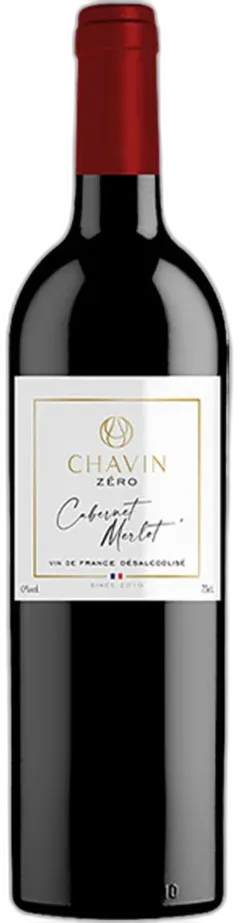 photos du vin Chavin Zero Cabernet Sauvignon Merlot Vin de France Désalcoolisé