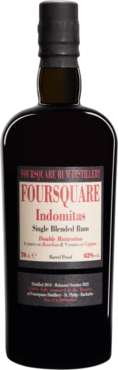 photos du vin Vélier Molasses Barbados Rhum "15 Ans Foursquare Indomitas" Brun nv Giftbox