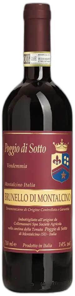 vue du vin Brunello di Montalcino Docg Riserva Poggio di Sotto