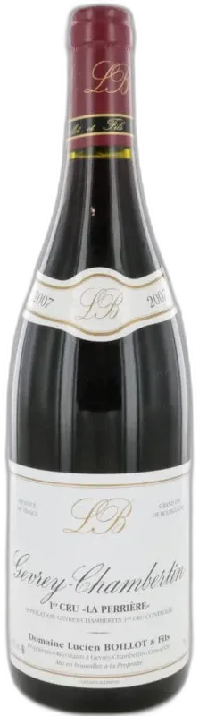 illustration du vin Gevrey Chambertin 1er Cru la Perrière 2007 Lucien Boillot