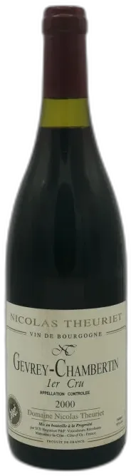 photos du vin Gevrey Chambertin Premier Cru 2000 Domaine Nicolas Theuriet