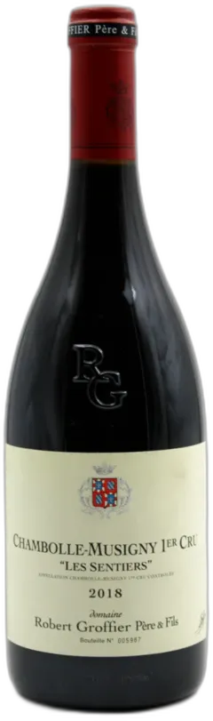 photo du vin Robert Groffier Chambolle Musigny 1er Cru les Sentiers 2018