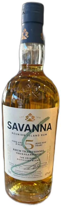 image du vin Rhum Savana 5 Ans