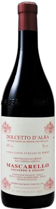 vue du vin Dolcetto d’Alba Vigna Santo Stefano di Perno 2022