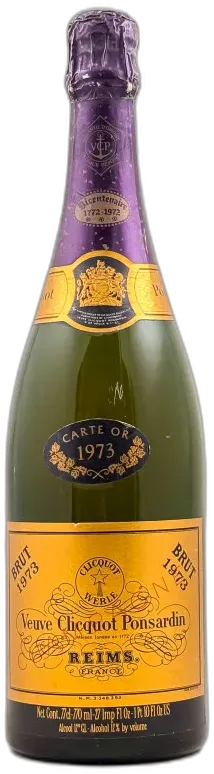 image du vin Veuve Clicquot Champagne "Carte d'or" 1973