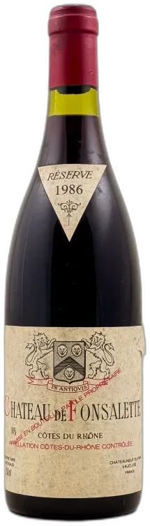image du vin Côtes-du-Rhône Cuvée Syrah Château de Fonsalette