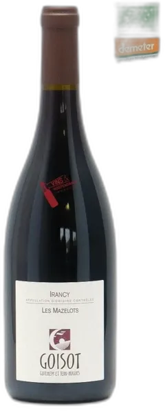 illustration du vin Guilhem et Jean-Hugues Goisot Irancy "les Mazelots" 2023