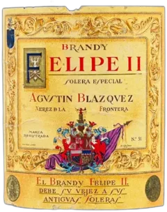 image du vin Brandy Agustín Blázquez Felipe ii