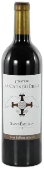 image du vin Château la Croix du Merle Saint-Emilion Sans Sulfites Ajoutés 2020